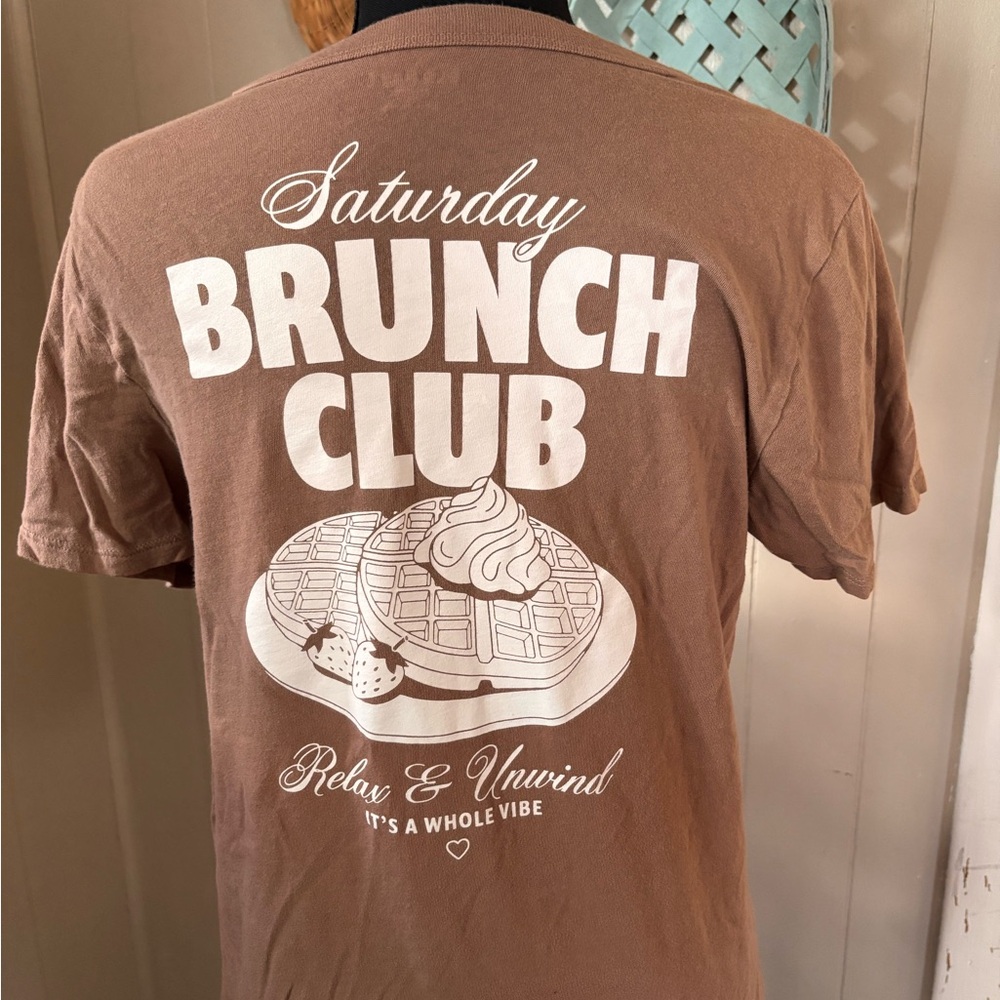 Old Navy Brown Graphic Tee